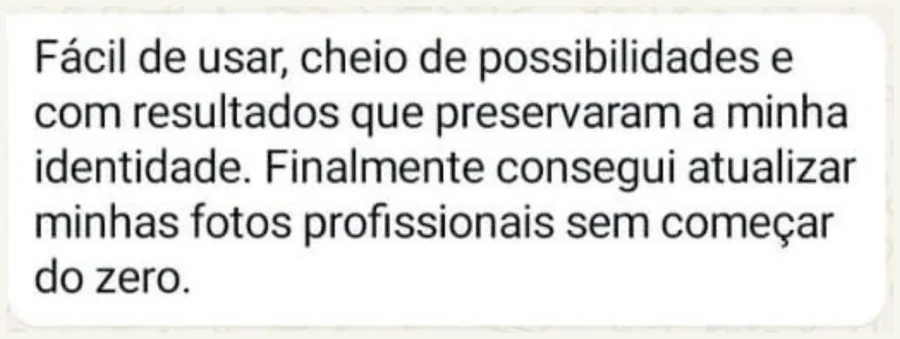 Depoimento real de cliente sobre o Retratos Atrativos