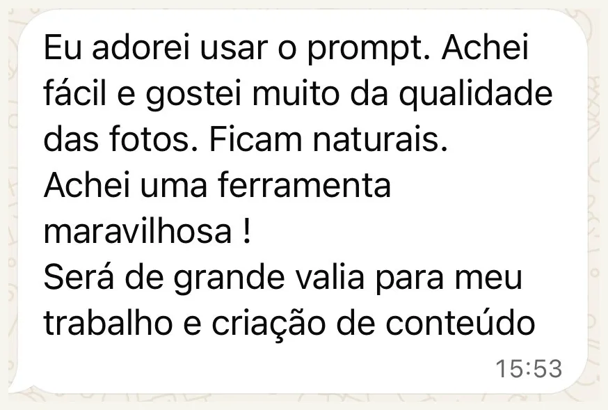 Depoimento real de cliente sobre o Retratos Atrativos