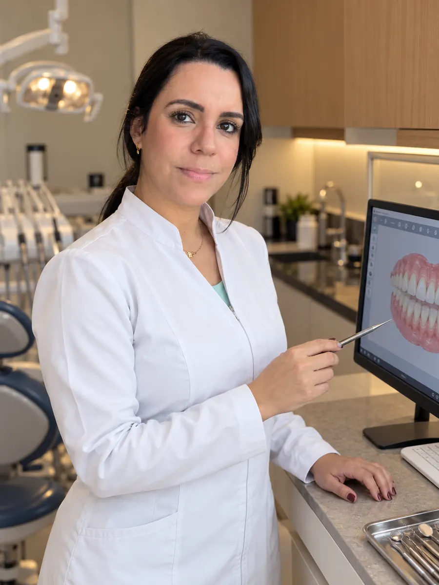 Retrato profissional para dentista